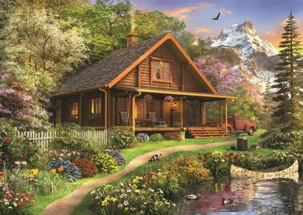 Anatolian 1500 Parça Bungalov Dağ Evi Puzzle - Dominic Davison ürün görseli 1