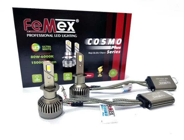 FEMEX Cosmo Plus H1 Far Ampulu CSP D-FORCE Chipset Led Xenon Led Headlight ürün görseli 1