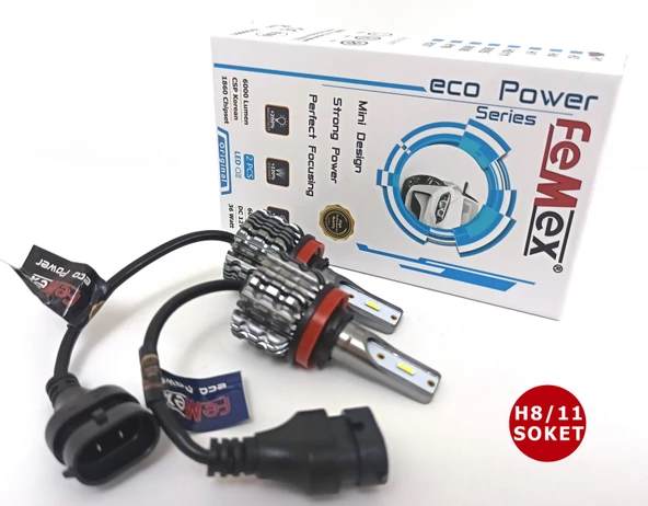 Ford Kuga Led Xenon Sis Far Ampulu FEMEX Eco Power H8 H11 ürün görseli 1