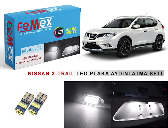 Nissan Qasqai Juke X-Trail Plaka Aydınlatma Led Ampul T10 ürün görseli 1