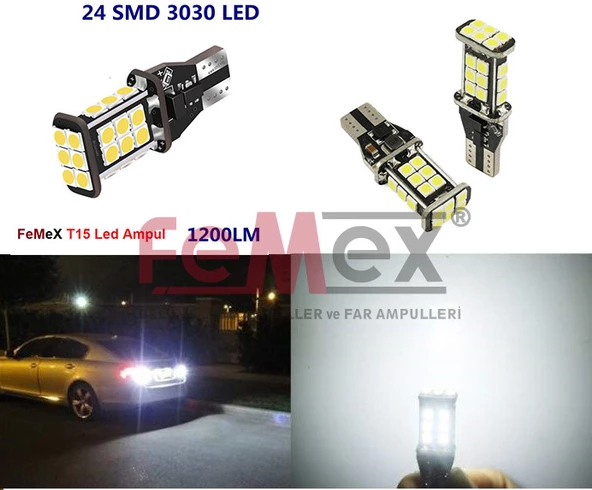 Volkswagen Passat B7 Geri Vites Led Ampulu T15 W16W ürün görseli 1
