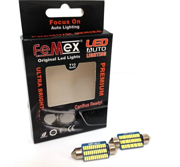 FEMEX Premium 4014 Chipset 21smd Sofit Led Ampul 39mm ürün görseli 1