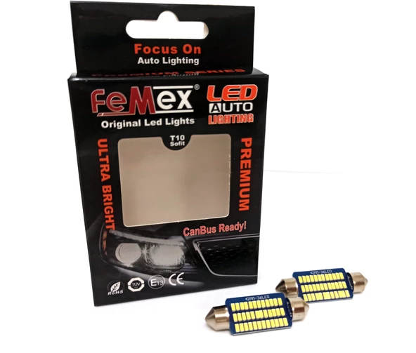 FEMEX Premium 4014 Chipset 21smd Sofit Led Ampul 41mm ürün görseli 1