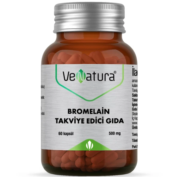 Venatura Bromelain Takviye Edici Gıda 60 Kapsül ürün görseli 1