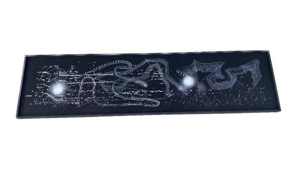 Asemic Sound Mappings Sergisi Asemik Resmi 62x244 cm 008 ürün görseli 1