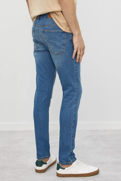 Erkek Mavi Jean Pantolon - Resim 4