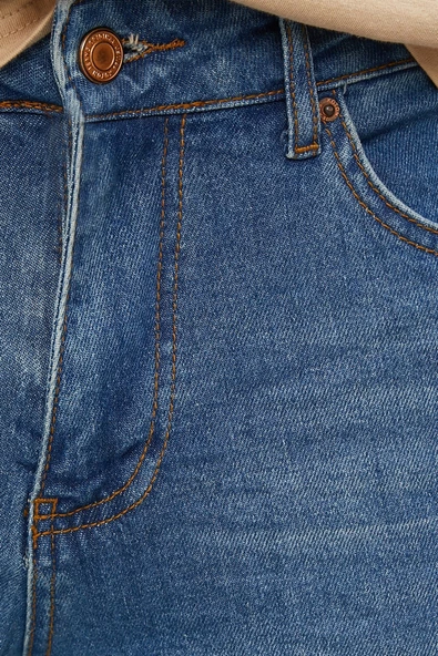 Erkek Mavi Jean Pantolon - Resim 6