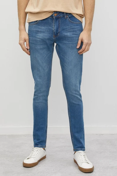 Erkek Mavi Jean Pantolon - Resim 3