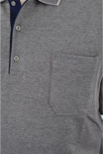 Polo Yaka Erkek Sweatshirt - Resim 8