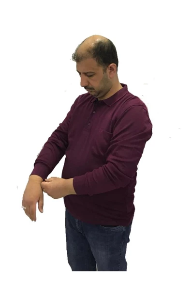 Polo Yaka Erkek Sweatshirt - Resim 6
