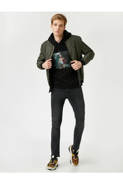 Erkek Siyah Slim Fit Kot Pantolon - Brad Jean ürün görseli 1