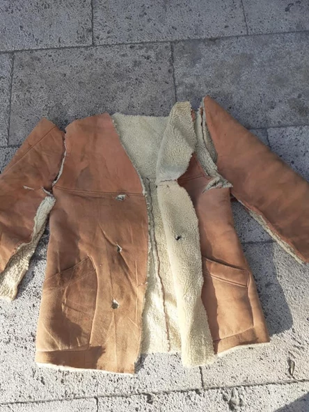 Parça Deri Kürk Güderi - Yarı Mamül Hakiki Deri Mont Yelek ürün görseli 1