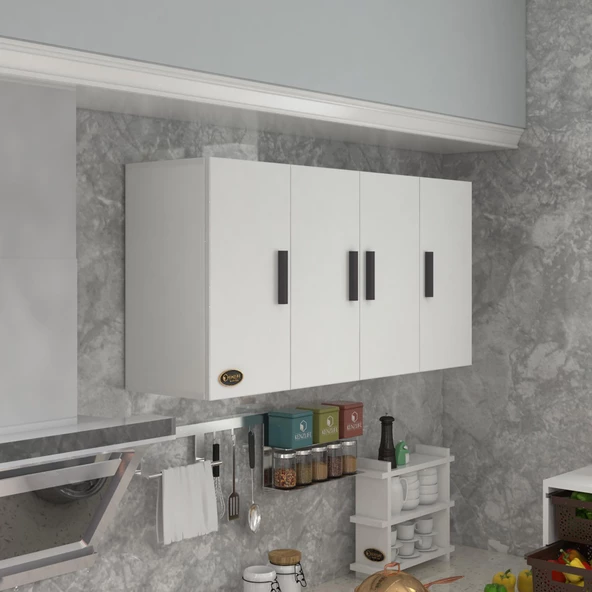 Kenzlife hazır mutfak merlanda byz 060*120*22 mutfak banyo dolabı kapaklı raflı ürün görseli 1