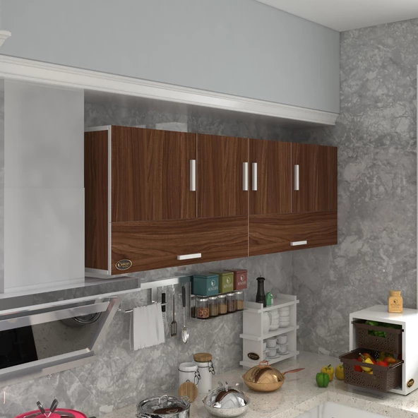 Kenzlife hazır mutfak perenna cvz 060*180*22 mutfak banyo dolabı kapaklı raflı ürün görseli 1