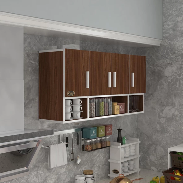 Kenzlife hazır mutfak severus cvz 060*120*22 mutfak banyo dolabı kapaklı raflı ürün görseli 1