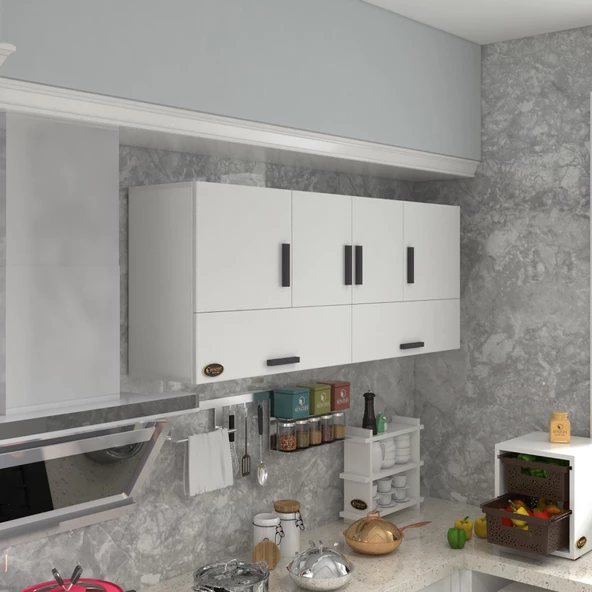 Kenzlife hazır mutfak general byz 060*150*22 mutfak banyo dolabı kapaklı raflı ürün görseli 1