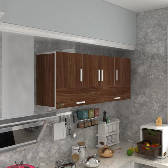 Kenzlife hazır mutfak general cvz 060*150*22 mutfak banyo dolabı kapaklı raflı ürün görseli 1
