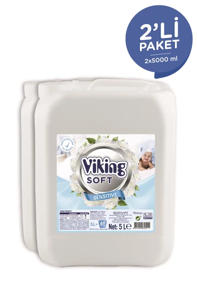 Viking Çamaşır Yumuşatıcısı Sensitive 5 Litre 2 Adet ürün görseli 1