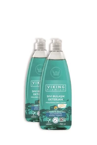 Premium Bulaşık Deterjanı Fesleğen & Limon 750 ml 2 Adet ürün görseli 1