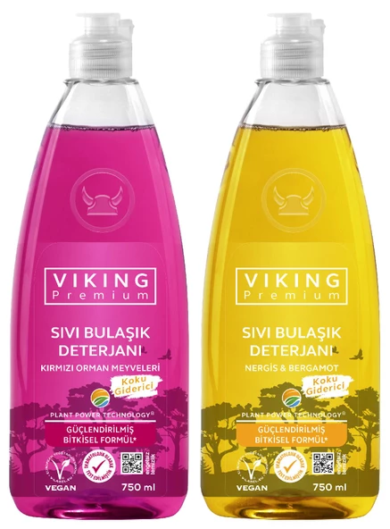 Premium Bulaşık Deterjanı Orman Meyveleri&Nergis-Bergamot 750 ml 2 Adet ürün görseli 1