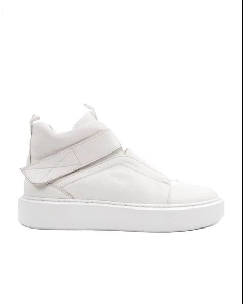 Uludağ Beyaz Hakiki Deri Erkek Spor Bot Sneaker ürün görseli 1
