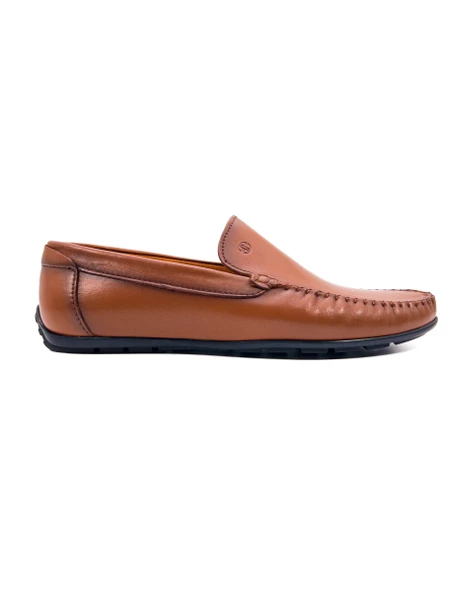 Yalı Taba Hakiki Deri Erkek Loafer Ayakkabı ürün görseli 1