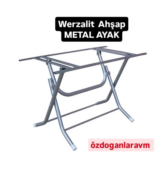 Ahşap-Werzalit 70x120  Cm Masalar İçin Katlanabilir Masa Ayağı Metal ürün görseli 1