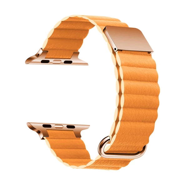 Apple Watch 44mm KRD-78 Suni Deri Kordon ürün görseli 1