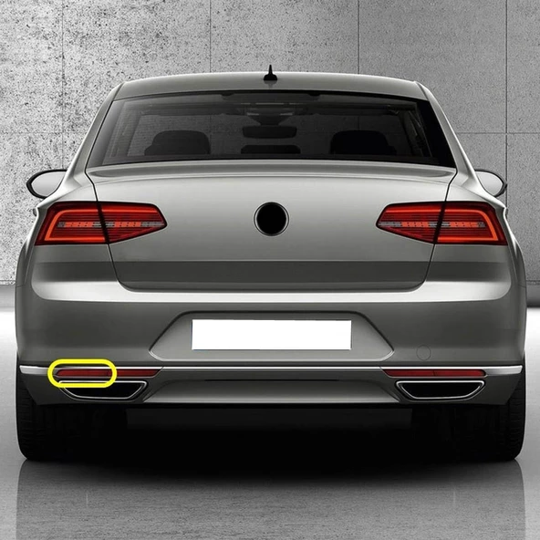VW Passat B8 2015-2019 Arka Tampon Sol Dış Reflektörü 3G0945105A ürün görseli 1