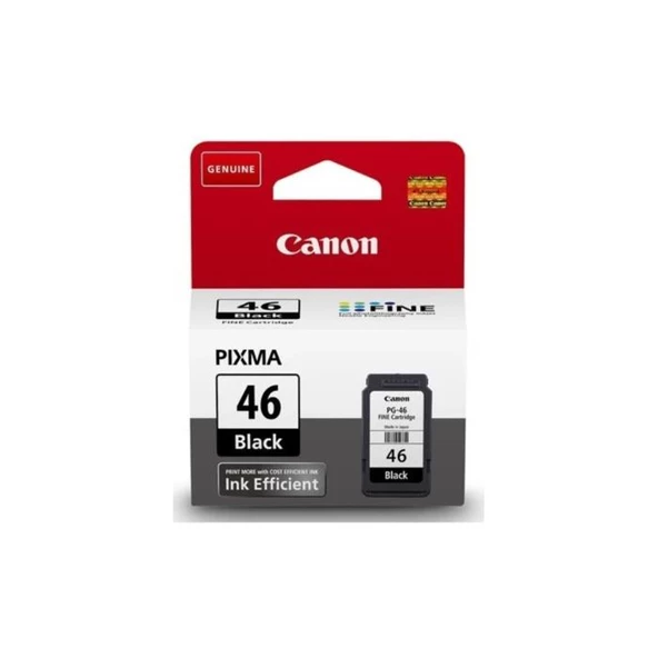 Canon PG-46 Siyah Mürekkep Kartuş ürün görseli 1