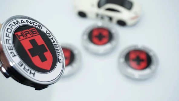 DK Tuning Hre Performance Kırmızı Siyah Jant Göbek Kapak Seti 60mm ürün görseli 1