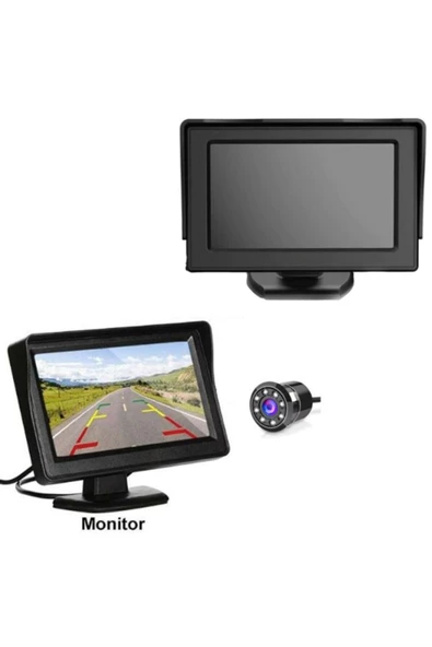 ✅GERİ GÖRÜŞ MONİTÖRÜ 4.3" EKRAN + KAMERA ürün görseli 1