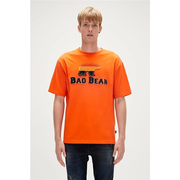 Bad Bear Trıpart T-shırt Turuncu 23.01.07.027 ürün görseli 1