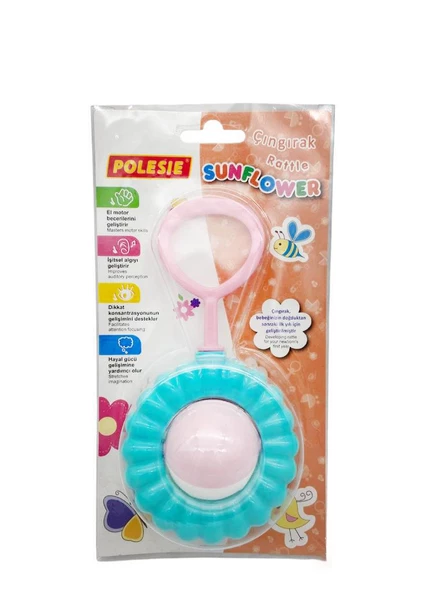 Polesie Bebekler İçin  Oyuncak Çıngırak (Blister) "Ayçiçeği" ürün görseli 1