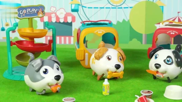 Aya Toys Çocuklar İçin Sesli Köpek Bakım Çantası ve Evi ürün görseli 1