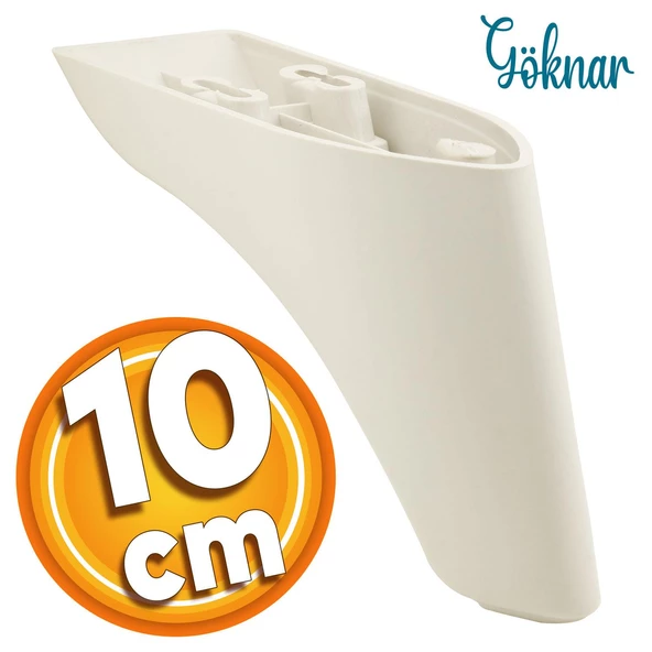 Göknar Lüks Mobilya Kanepe Sehpa Tv Ünitesi Koltuk Ayağı 10 Cm Krem Baza Ayakları ürün görseli 1