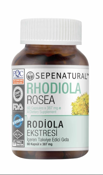 Rhodiola Extract & Vitamins 60 Kapsül 387 mg Rodiola Rodiyola ürün görseli 1