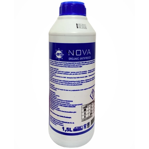 Nova -25 Derece Yeşil Antifriz 1.5 Litre - Resim 2