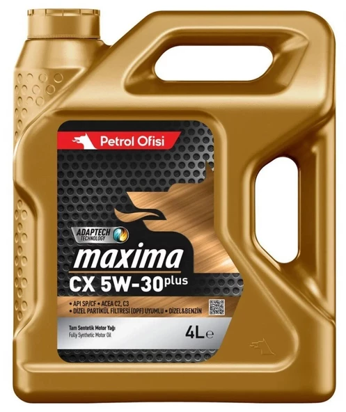 Petrol Ofisi Maxima Cx 5W-30 4 Litre Partiküllü Dpf Motor Yağı ürün görseli 1