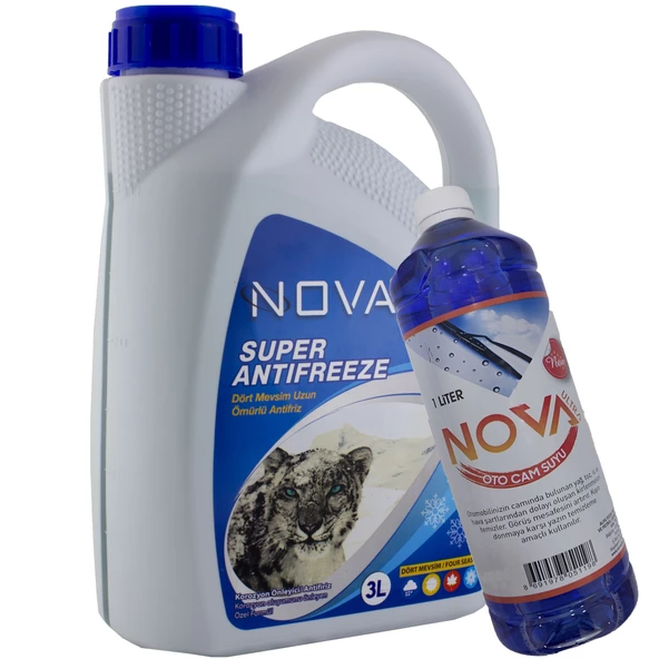 Nova ULTRA -25 Derece 3 Litre Yeşil Antifriz +Cam Suyu ürün görseli 1