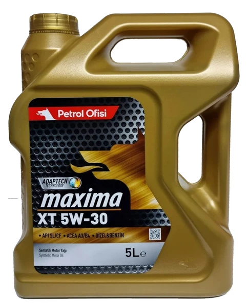 Petrol Ofisi Maxima Xt 5W-30 Sentetik Motor Yağı 5 Litre ürün görseli 1