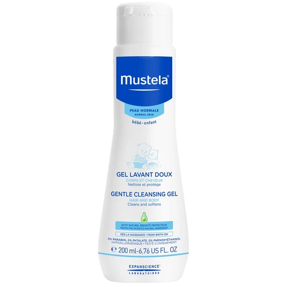 Mustela Gentle Cleansing Yenidoğan Bebek Şampuanı 200 ml ürün görseli 1