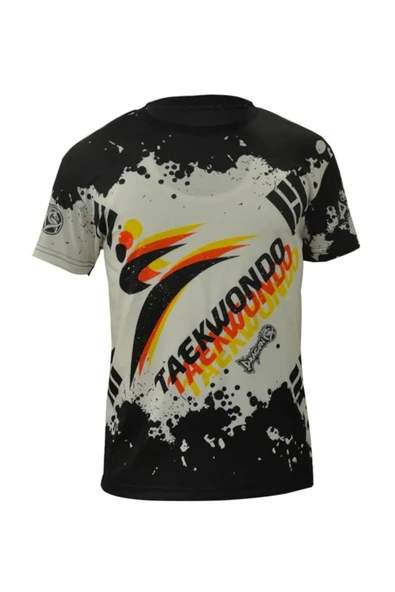 DragonDo TX8516 Kore Bayraklı Taekwondo Tişörtü ürün görseli 1