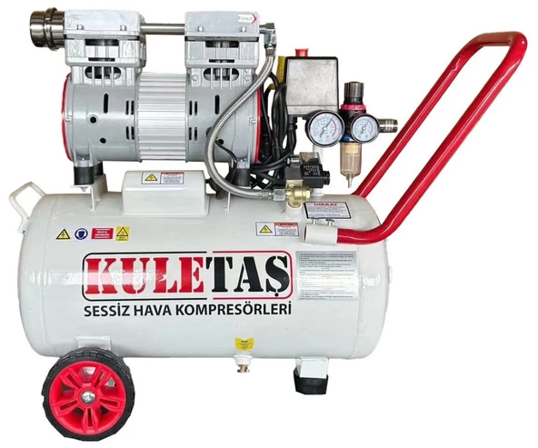 Kuletaş 1 Hp 8 Bar 24 Lt Süper Sessiz Yağsız Hava Kompresörü ürün görseli 1