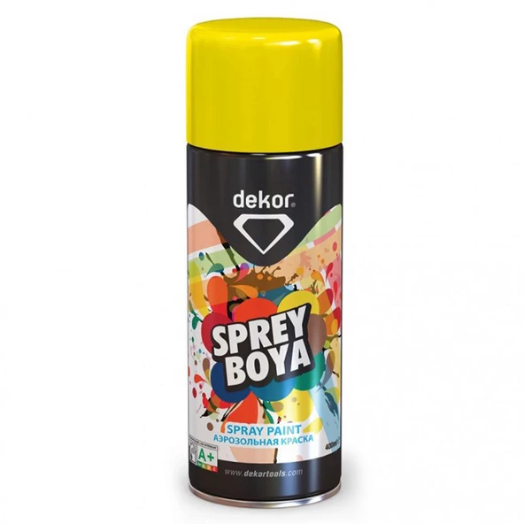 Dekor Akrilik Efektli Sprey Boya Taksi Sarısı 400 ML ürün görseli 1