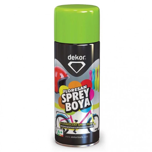 Dekor Akrilik Efektli Sprey Floresan Yeşil 400 ML ürün görseli 1