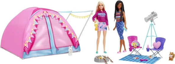 Barbie Malibu ve Brooklyn Kampta Oyun Seti HGC18 ürün görseli 1