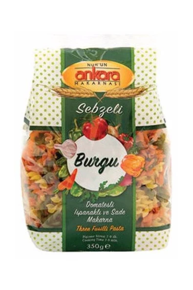 Nuh’un Ankara Sebzeli Burgu Makarna 350 gr ürün görseli 1