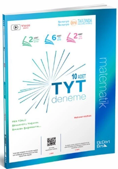 TYT Matematik 10 Adet Deneme Üç Dört Beş Yayınları ürün görseli 1