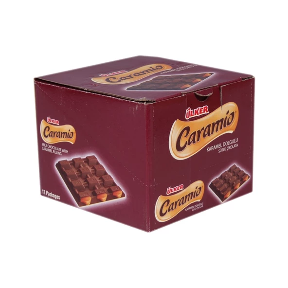Ülker Caramio 55 gr 12'li Paket Karamelli Çikolata ürün görseli 1